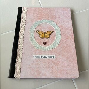 4/$15 Handcrafted Make Today Count Pink Composition Journal